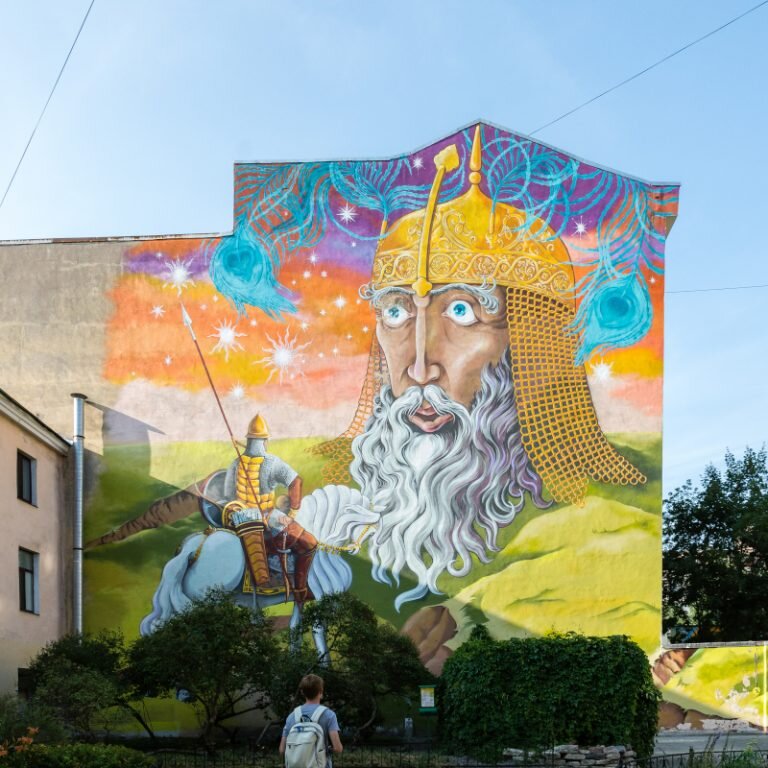 Подборка фото граффити в городе Санкт-Петербурге