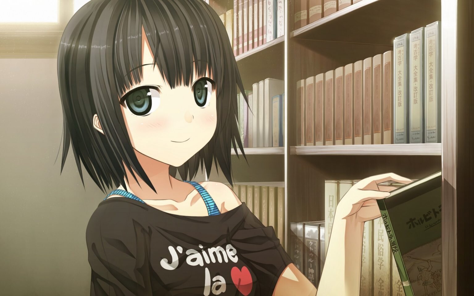 Подборка картинок симпатичных аниме девушек с короткой стрижкой