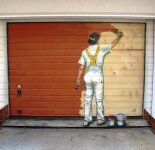 Рисунки на гаражных воротах (30 фото)