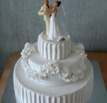 Необычные свадебные торты (47 фото)