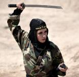 На тренировках иранских женщин-ниндзя (28 фото)